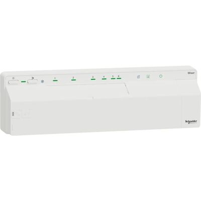 Schneider Electric Wiser CCTFR6620 - Mehrzonen Fußbodenheizung Verteiler Schneider Electric Wiser CCTFR6620 - Mehrzonen Fußbodenheizung Verteiler