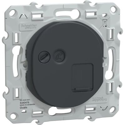 Schneider Electric S340476 - Prise RJ45 Cat 6 - Anthracite - Publicité Schneider Electric S340476 - Prise RJ45 Cat 6 - Anthracite - Publicité