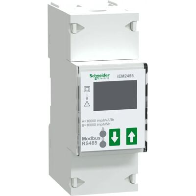 Schneider Electric A9MEM2455 - Contador de energía monofásico 100A - Modbus Schneider Electric A9MEM2455 - Contador de energía monofásico 100A - Modbus
