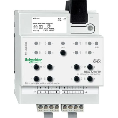 Schneider Electric MTN649804 Actuador eléctrico - Control KNX de 4 canales Schneider Electric MTN649804 Actuador eléctrico - Control KNX de 4 canales