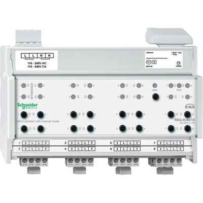 Schneider Electric MTN649808 - Attuatore Tapparelle - Supporta 8 motori per tende/rollo - Funzione manuale - IP20 Schneider Electric MTN649808 - Attuatore Tapparelle - Supporta 8 motori per tende/rollo - Funzione manuale - IP20