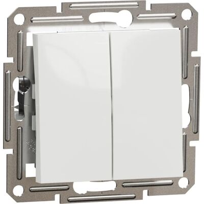 Schneider Electric EPH0670121D Interrupteur double - Blanc - Contrôle de lumière - Publicité Schneider Electric EPH0670121D Interrupteur double - Blanc - Contrôle de lumière - Publicité