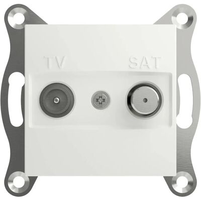 Schneider Electric Enchufe final de TV-SAT - Tomada TV-SAT blanca Schneider Electric Enchufe final de TV-SAT - Tomada TV-SAT blanca