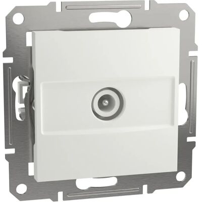 Schneider Electric White Asfora TV Passing Socket EPH3270321D Schneider Electric White Asfora TV Passing Socket EPH3270321D