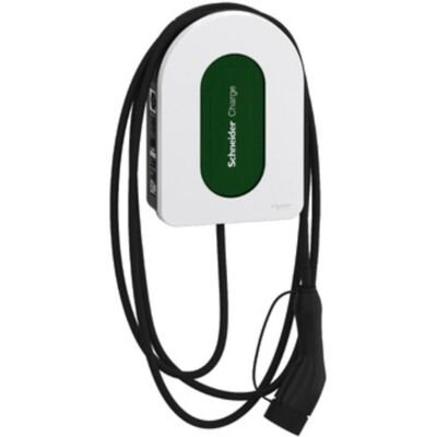 Station de recharge Schneider Electric EVH5A11N2C5 Vert Blanc - Chargeur de véhicule électrique Station de recharge Schneider Electric EVH5A11N2C5 Vert Blanc - Chargeur de véhicule électrique