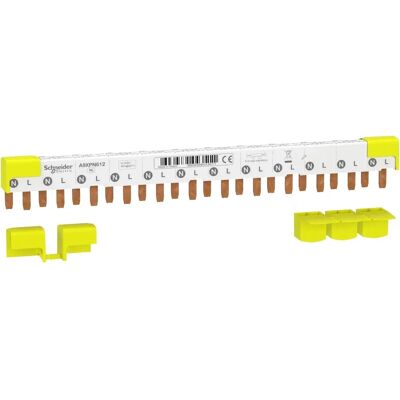 Schneider Electric Idt40 - Barrette de distribution monophasée - 12 modules - 80A - Publicité Schneider Electric Idt40 - Barrette de distribution monophasée - 12 modules - 80A - Publicité