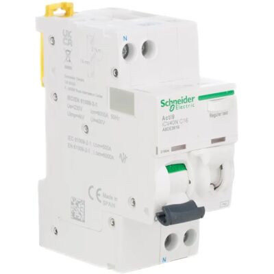 Schneider Electric Acti9 16A 30mA - Disjoncteur différentiel - Publicité Schneider Electric Acti9 16A 30mA - Disjoncteur différentiel - Publicité