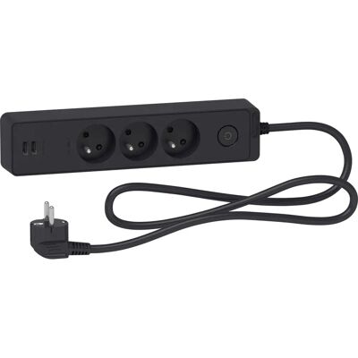 Schneider Electric Modello ST933U1B - Ciabatta con protezione da sovratensioni Schneider Electric Modello ST933U1B - Ciabatta con protezione da sovratensioni