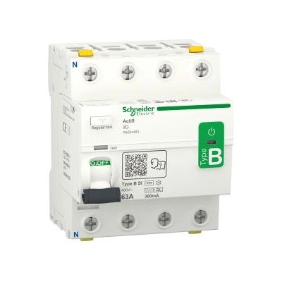 Schneider Electric A9Z64463 Leitungsschutzschalter - 4P, 63A, Fehlerstromschutzschalter - B-SI Schneider Electric A9Z64463 Leitungsschutzschalter - 4P, 63A, Fehlerstromschutzschalter - B-SI