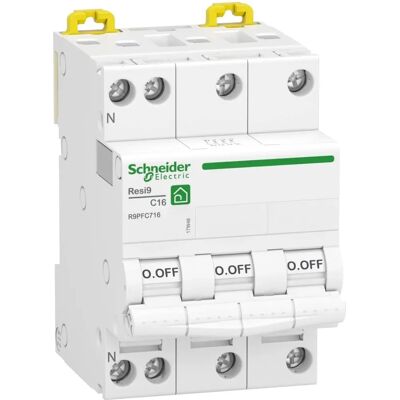 Interruptor automático modular Schneider R9PFC716 3P+N 16A Interruptor automático modular Schneider R9PFC716 3P+N 16A