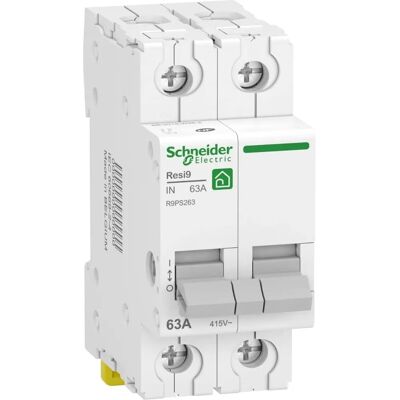 Schneider Electric R9PS263 - Interrupteur/sezionatore 2P 63A - Resi9 - Publicité Schneider Electric R9PS263 - Interrupteur/sezionatore 2P 63A - Resi9 - Publicité