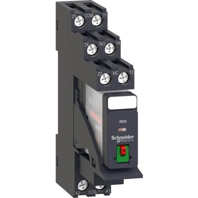 Relé de la serie RXG de Schneider Electric - DPDT 230V CA - 5A Relé de la serie RXG de Schneider Electric - DPDT 230V CA - 5A