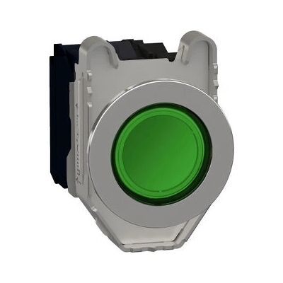 Schneider Electric XB4F White Push Button - Push Button, 30mm, IP66/IP69K, Metal Ring Schneider Electric XB4F White Push Button - Push Button, 30mm, IP66/IP69K, Metal Ring