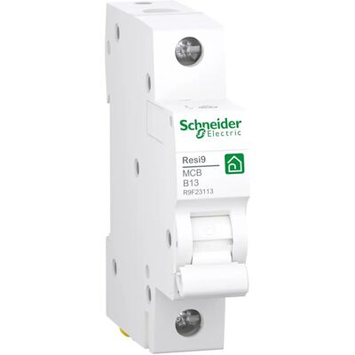 Schneider Electric R9F23113 - Interruptor 13A, 1P, B - Seguridad eléctrica Schneider Electric R9F23113 - Interruptor 13A, 1P, B - Seguridad eléctrica