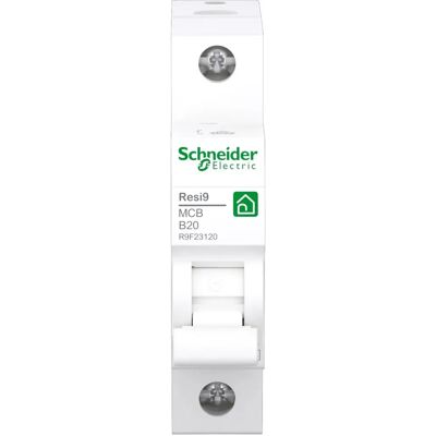 Schneider Electric R9F23120 - Disyuntor monopolar 20A - Interruptor Schneider Electric R9F23120 - Disyuntor monopolar 20A - Interruptor