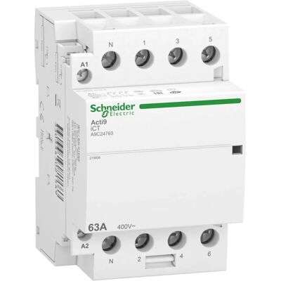 Schneider Electric Acti9 63A Kontaktor - IP20 - 4NO - 220-240V Schneider Electric Acti9 63A Kontaktor - IP20 - 4NO - 220-240V