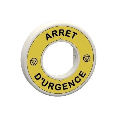 Schneider Electric ZBY9W2G130 Panneau Jaune d'Urgence - Sécurité Schneider Electric ZBY9W2G130 Panneau Jaune d'Urgence - Sécurité