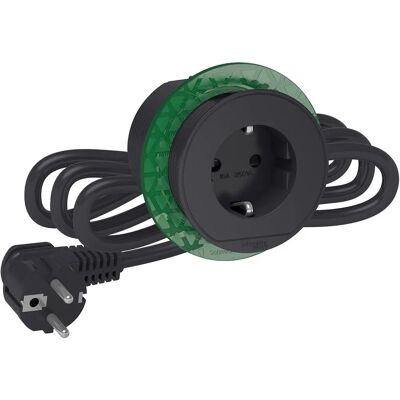 Schneider Unica System veggbryter med USB - Elektrisk uttak - Antrasitt Schneider Unica System veggbryter med USB - Elektrisk uttak - Antrasitt