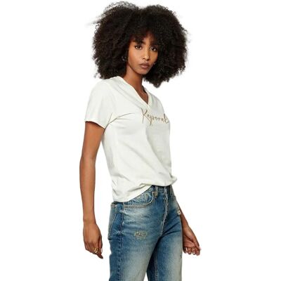 T-shirt Kaporal Blanc/Argent Femme - T-Shirt T-shirt Kaporal Blanc/Argent Femme - T-Shirt