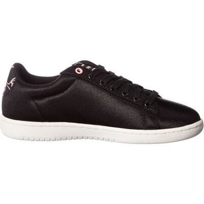 Le Coq Sportif Arthur Ashe Bird Of Paradise Lace-Up Black Canvas Womens Trainers - Size UK 5.5 Le Coq Sportif Arthur Ashe Bird Of Paradise Lace-Up Black Canvas Womens Trainers - Size UK 5.5