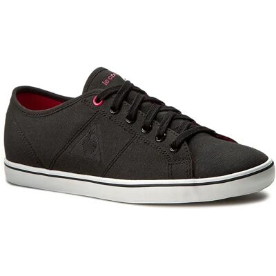 Le Coq Sportif Setone Cvs Lace-Up Black Canvas Womens Plimsolls - Plimsolls Le Coq Sportif Setone Cvs Lace-Up Black Canvas Womens Plimsolls - Plimsolls