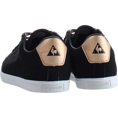 Le Coq Sportif Agate Lo Lace-Up Black Trainers - Women Le Coq Sportif Agate Lo Lace-Up Black Trainers - Women