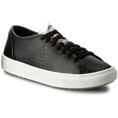 Le Coq Sportif Jane Veterschoenen Zwart Glad Leer Dames Sneakers - Dames Sneakers Le Coq Sportif Jane Veterschoenen Zwart Glad Leer Dames Sneakers - Dames Sneakers
