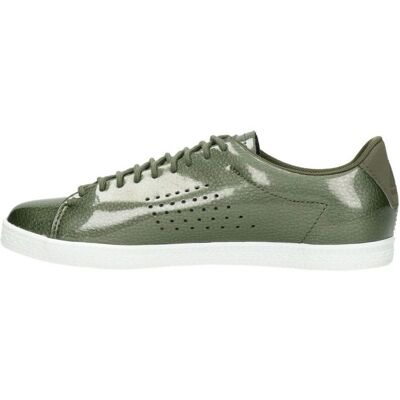 Le Coq Sportif Charline Coated Lace-Up Green Womens Trainers - Womens Trainers Le Coq Sportif Charline Coated Lace-Up Green Womens Trainers - Womens Trainers