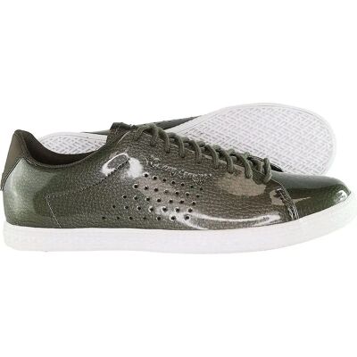 Le Coq Sportif Charline Coated Lace-Up Green Womens Trainers - Womens Trainers Le Coq Sportif Charline Coated Lace-Up Green Womens Trainers - Womens Trainers