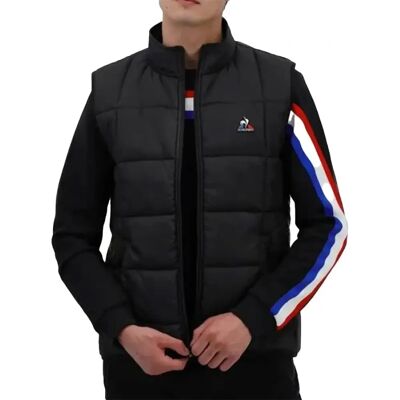 Veste sans manches en duvet noir Le Coq Sportif - Veste - Publicité Veste sans manches en duvet noir Le Coq Sportif - Veste - Publicité