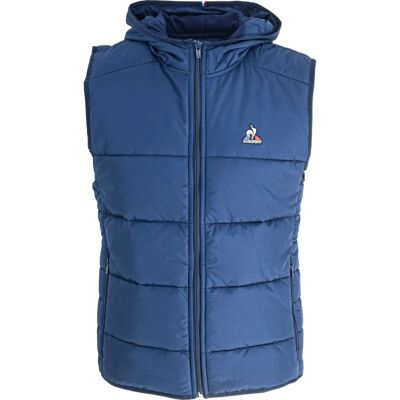 Le Coq Sportif - ESS Doudoune Sleeveless N°1 FW22 - Blauw - S - vest Le Coq Sportif - ESS Doudoune Sleeveless N°1 FW22 - Blauw - S - vest
