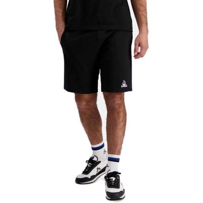 Le Coq Sportif Zwarte katoenen shorts voor meerdere sporten XXL Le Coq Sportif Zwarte katoenen shorts voor meerdere sporten XXL