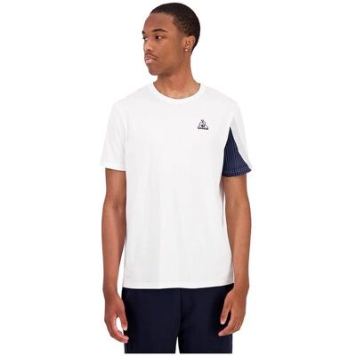 Le coq sportif Heritage N°1 Herren Kurzarm T-Shirt in Weiß Le coq sportif Heritage N°1 Herren Kurzarm T-Shirt in Weiß