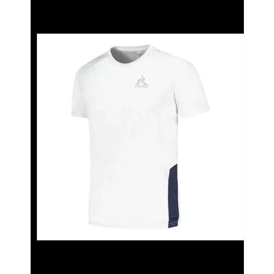 Le Coq Sportif N°1 Wit Kort T-shirt Le Coq Sportif N°1 Wit Kort T-shirt