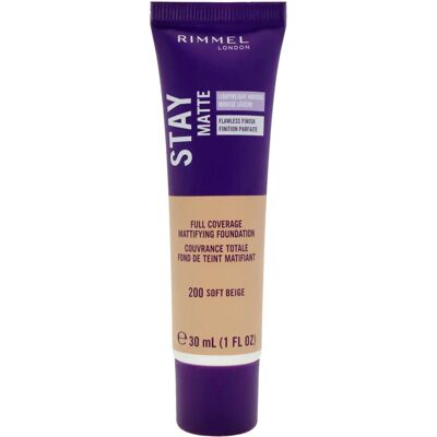 Rimmel London Stay Matte Foundation - Full Coverage Matte Finish Rimmel London Stay Matte Foundation - Full Coverage Matte Finish
