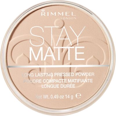 Rimmel London Stay Matte Hosszú Tartósságú Púder - Meleg Bézs Rimmel London Stay Matte Hosszú Tartósságú Púder - Meleg Bézs