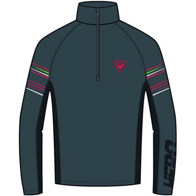 Rossignol - Classique Hero - onyx szary - półzamek - koszulka narciarska Rossignol - Classique Hero - onyx szary - półzamek - koszulka narciarska