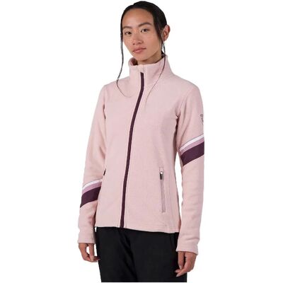 Chaqueta de felpa rosa Rossignol RLNWL06 - Mujeres Chaqueta de felpa rosa Rossignol RLNWL06 - Mujeres