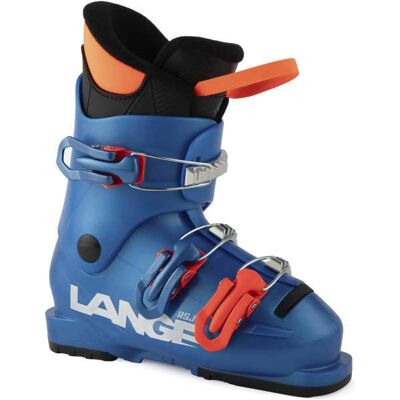 Bottes de ski pour enfants Lange RSJ 50 bleu orange noir - Publicité Bottes de ski pour enfants Lange RSJ 50 bleu orange noir - Publicité