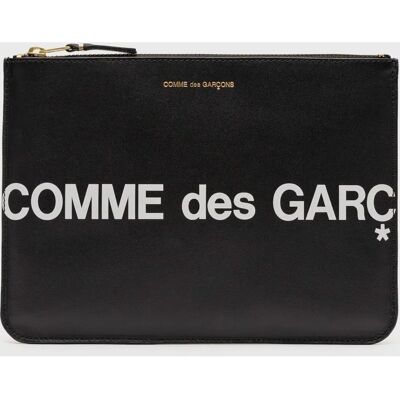 Comme des Garçons Leder Geldbörse mit Großem Logo - Geldbörse Comme des Garçons Leder Geldbörse mit Großem Logo - Geldbörse