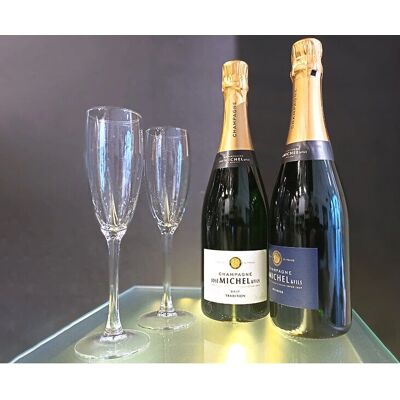SMARTBOX Cofanetto Regalo - Champagne, 2 Bottiglie & Flûte - Idea Regalo SMARTBOX Cofanetto Regalo - Champagne, 2 Bottiglie & Flûte - Idea Regalo