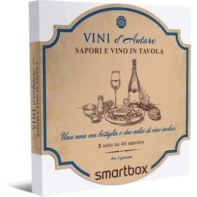 Smartbox Cofanetto Regalo - Cibo & Vino - Cena per 2 Smartbox Cofanetto Regalo - Cibo & Vino - Cena per 2