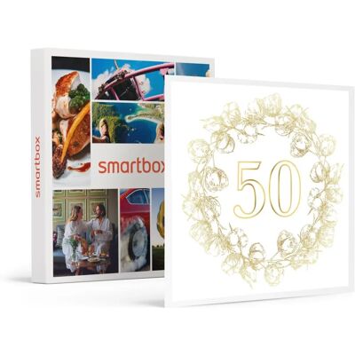 SMARTBOX Confezione Regalo Anniversario di Matrimonio - 50° - Esperienza Romantica SMARTBOX Confezione Regalo Anniversario di Matrimonio - 50° - Esperienza Romantica
