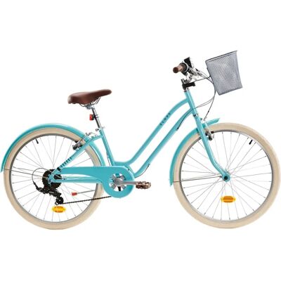 Bicicleta Urbana Btwin Elops 500 - 6 Velocidades Azul Claro Bicicleta Urbana Btwin Elops 500 - 6 Velocidades Azul Claro