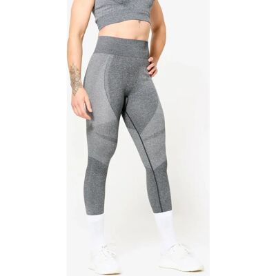 Leggings de Fitness sin costuras de cintura alta Domyos - Gris - Leggings Leggings de Fitness sin costuras de cintura alta Domyos - Gris - Leggings
