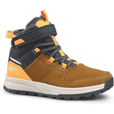 Quechua Kinderwarme Wasserdichte Wanderschuhe - Sh500 Leder Klettverschluss - Größe 24–34 Quechua Kinderwarme Wasserdichte Wanderschuhe - Sh500 Leder Klettverschluss - Größe 24–34
