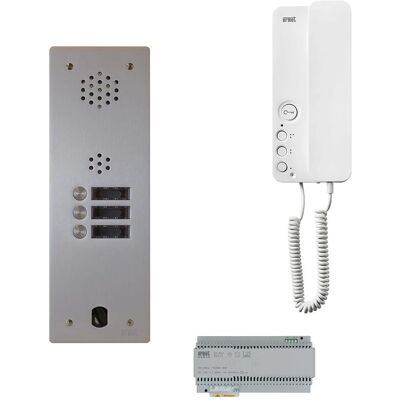 Interphone Urmet KA83/103 à 3 boutons - Supporte 128 portes - Publicité Interphone Urmet KA83/103 à 3 boutons - Supporte 128 portes - Publicité