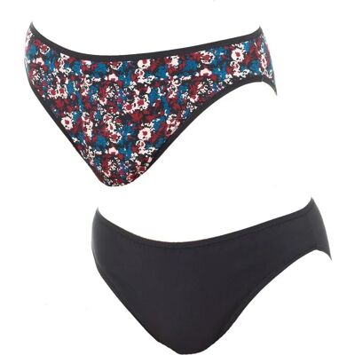 Playtex 2er-Pack Dames Stretch-Baumwollen Slip - Panties Playtex 2er-Pack Dames Stretch-Baumwollen Slip - Panties