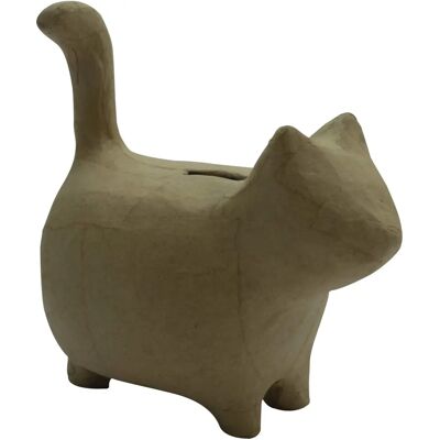 Sparbocca Gatto in Piedi Décopatch - Fatta a mano, 14x8,5x15 cm Sparbocca Gatto in Piedi Décopatch - Fatta a mano, 14x8,5x15 cm