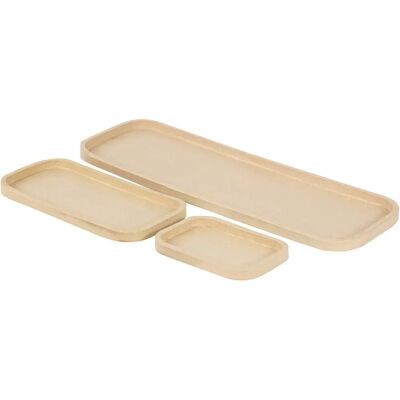 Décopatch - Set di vassoi rettangolari in cartone kraft - 3 misure Décopatch - Set di vassoi rettangolari in cartone kraft - 3 misure